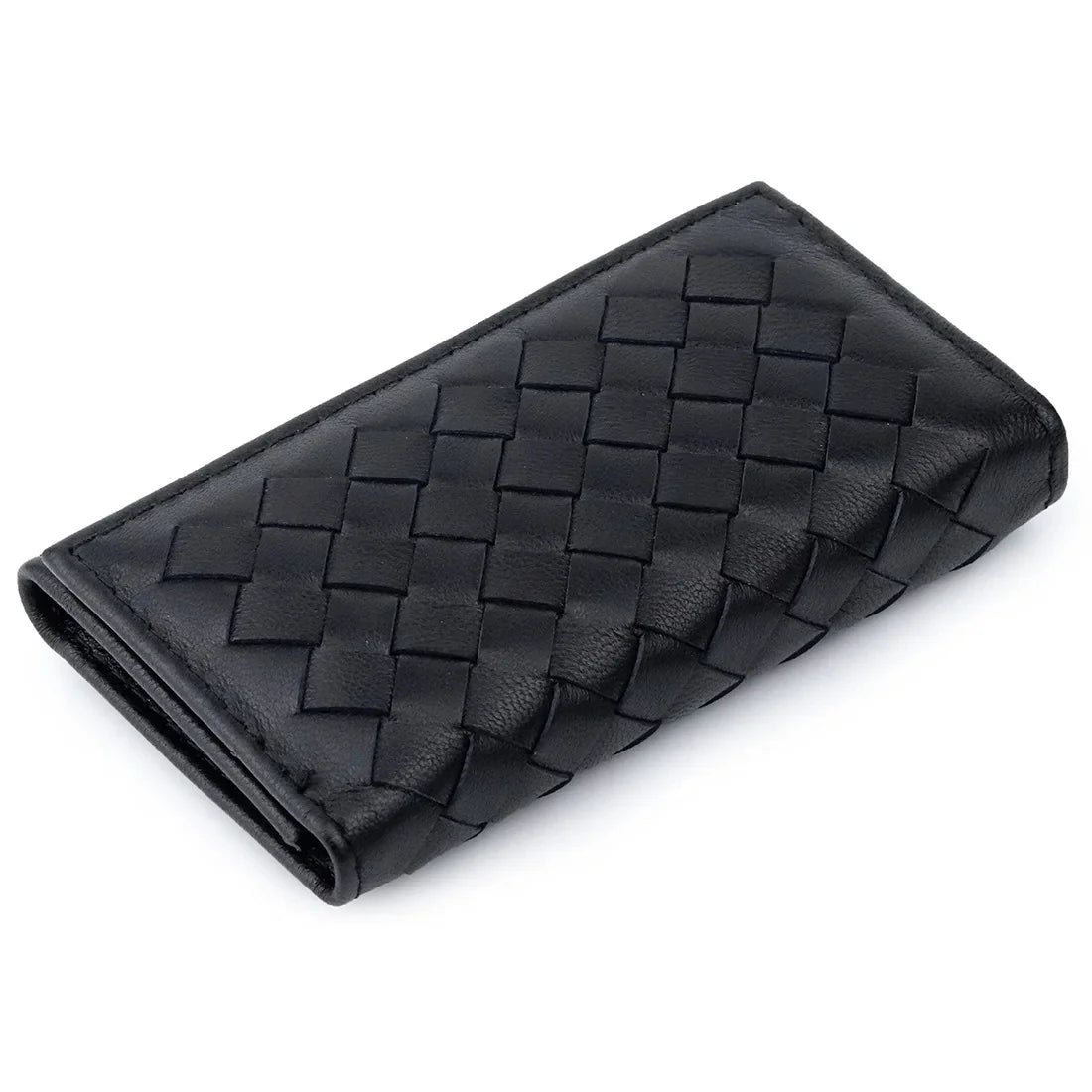 Leather Woven High-quality Sheepskin Multi-functional Simple Portable Unisex Key Buckle Bag for Men and Women
