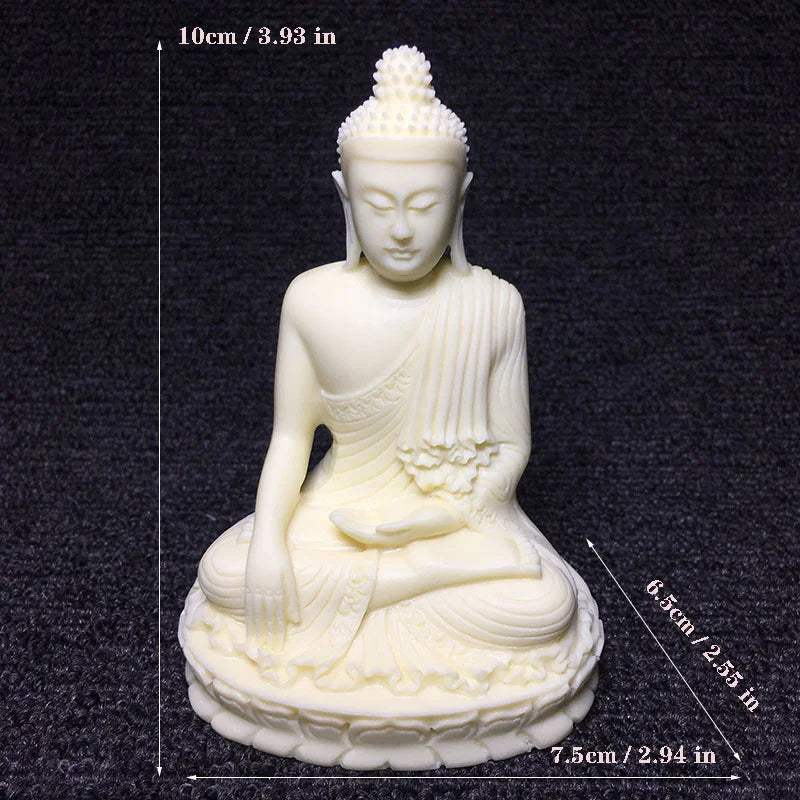 Lndian Figure Buddha Resin Art Sculpture High Quality Home Living Room, Room Office Feng Shui Statues Free Delivery