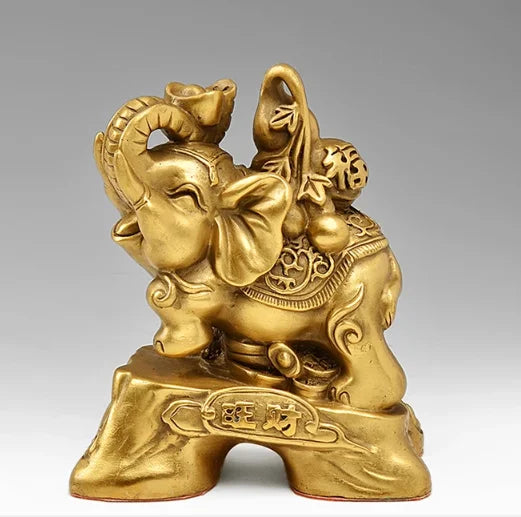 Lucky Elephant copper ornaments as good as water to the living room decoration Feng Shui Home Furnishing crafts