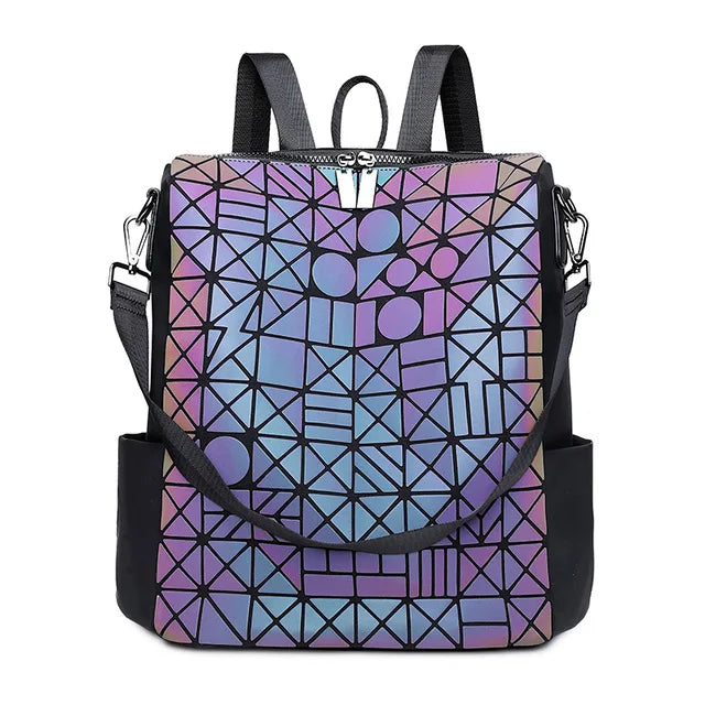 Luminous large Women Backpack Female Sequin Travel Bag School Backpack For Teenage Girls holographic Bagpack sac a dos mochila