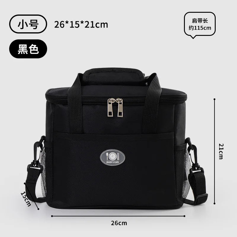 Lunch Bag Students Work Large-capacity Waterproof Portable Insulation Bag Thickened Aluminum Foil Insulation Ice Pack Picnic