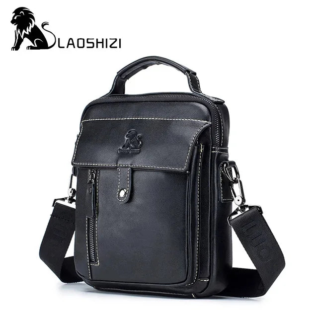 Luxury Brand Genuine Leather Men Messenger Large Capacity Crossbody Bag Designer Men's Shoulder Bags Male Handbag
