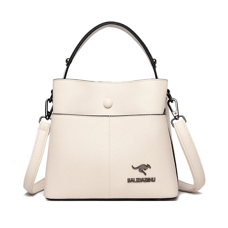 Luxury Brand Women Shoulder Bags High Quality PU Leather Bucket Tote bag Fashion Ladies Handbags Designers Female Crossbody Bag