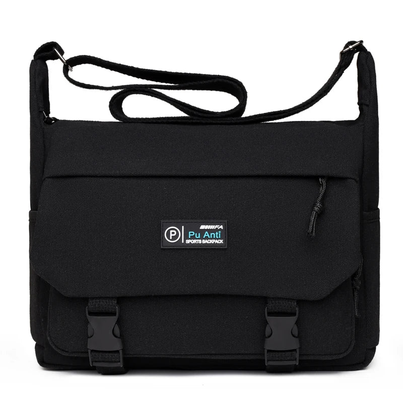Luxury Canvas Crossbody Bags For Man Shoulder Bag Travel Casual Satchels Wide Straps Fashion Top-handle Bag Handbag Tote