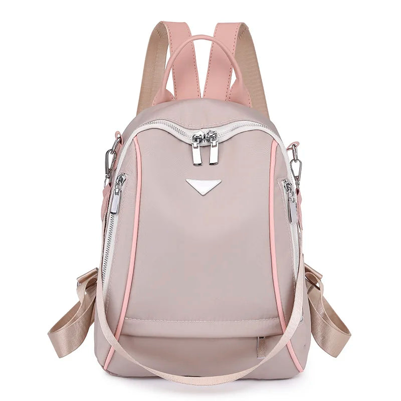 Luxury Designer Fashion School Backpacks High Quality Canvas Female Backpack for Girls Casual School Bags Simple Travel Bagpack