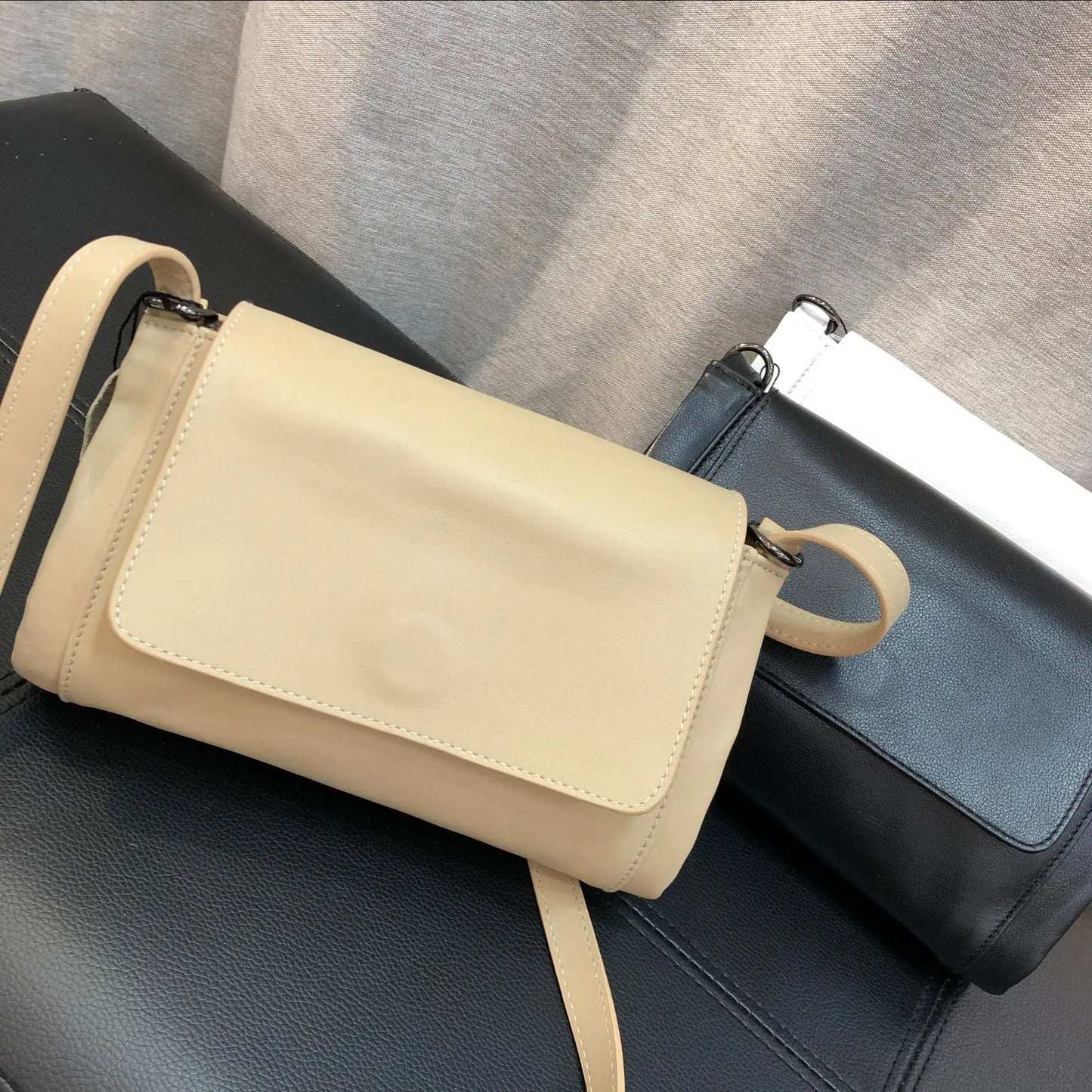 Luxury Genuine Leather Cowhide Crossbody Shoulder Bags Women Simple All-match Casual Fashion Purses Female Handbags 2024 New