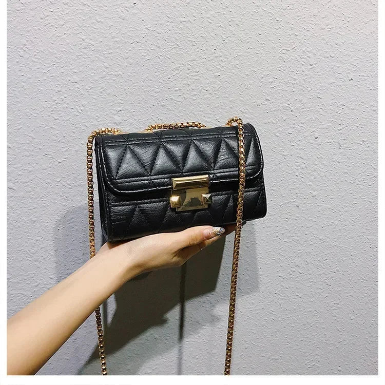 Luxury Handbags Fashion 2020 Fashion Women Leather Messenger Shoulder For Daily Designer Female Crossbody Bag Lock Black