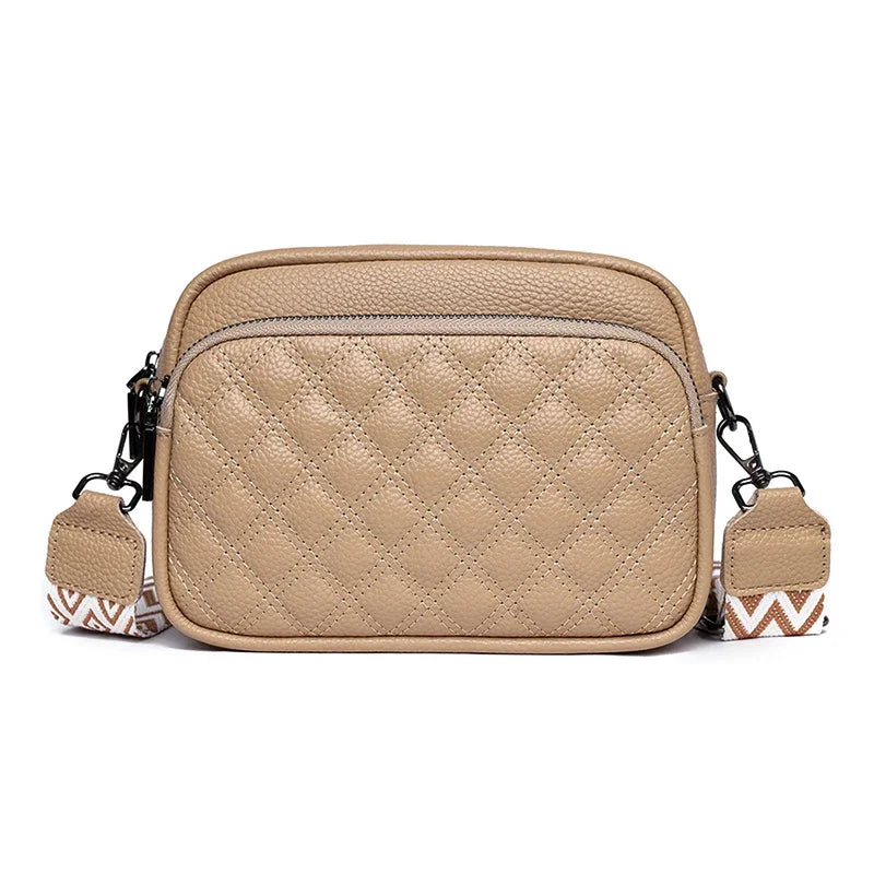 Luxury Women's Soft Solid Genuine Leather Shoulder Crossbody Bags 100% Cowhide Female Messenger Tote Sac Designer Ladies Handbag