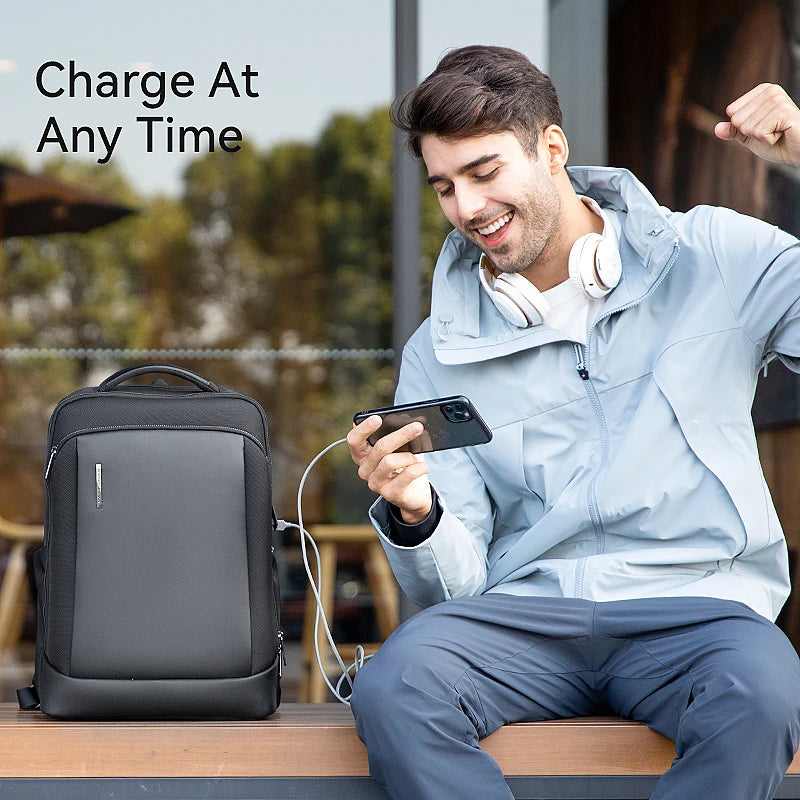 MARK RYDEN Laptop Bag 15.6 inch Travel High Quality Backpack Men's Large-Capacity Outdoor Leisure Business USB Charging Computer
