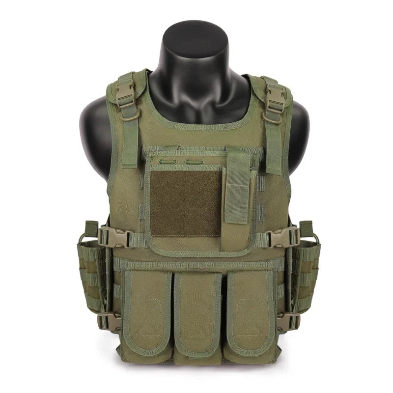 MGFLASHFORCE Molle Airsoft Vest Tactical Plate Carrier Swat Fishing Hunting Paintball Vest Military Army Armor Police Vest
