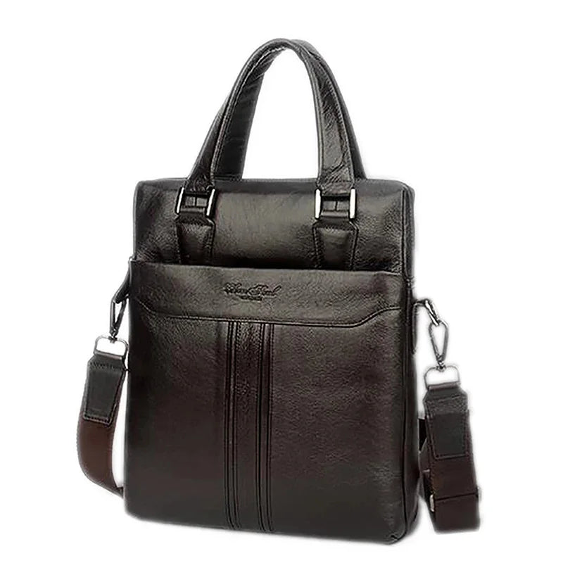 Made Of Genuine Natural Leather Men Business Handbag First Layer Cowhide Tote Bag Briefcase For Male Shoulder Messenger Bags New