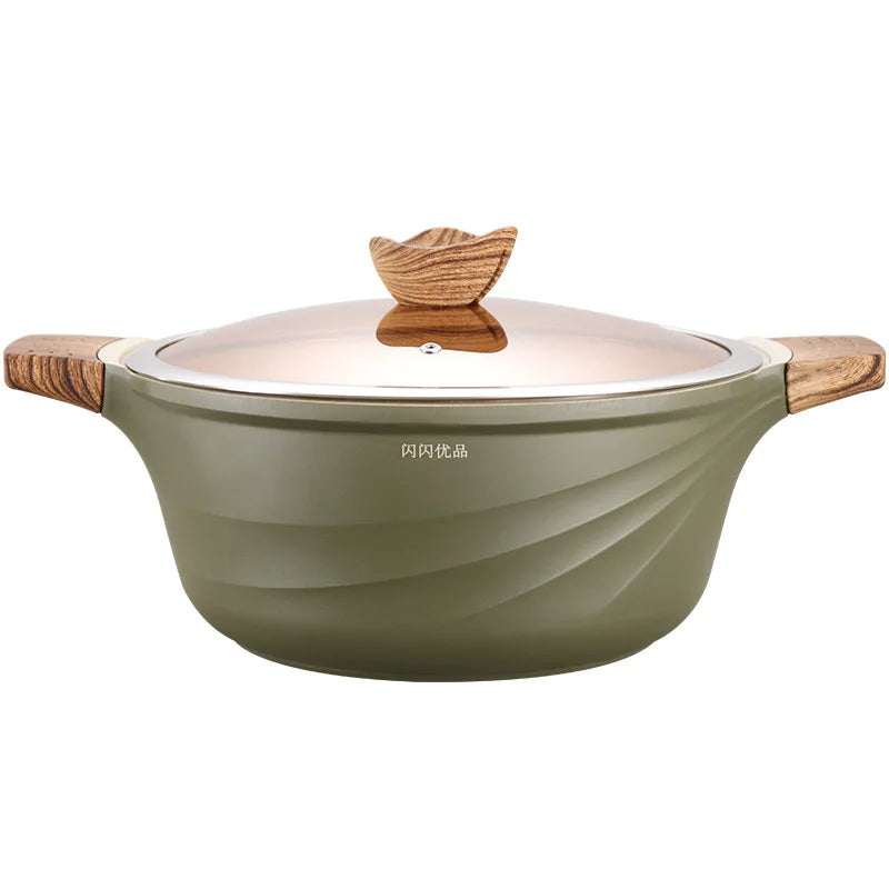 Maifan Stone Non-Stick Pan Stew Cooking Pots for the Kitchen Induction Cooker Pans Special Saucepan Household Cookware Soup Pot