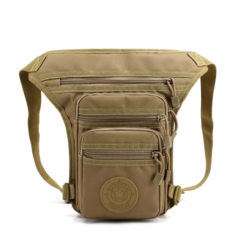 Male Hip Thigh Fanny Pack Military Camouflage Motorcycle Rider Multi-Pockets Shoulder Bags High Quality Men Nylon Waist Leg Bag