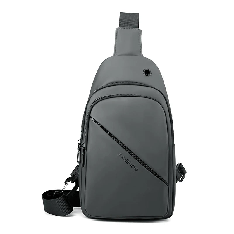 Man Trend Fashion Chest Pack Multi-function Large-capacity Travel Belt Functional Outdoor Multiple Pockets Soft Nylon Sling Bag