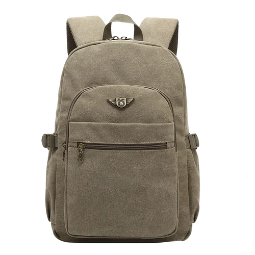 Man's Canvas Backpack Travel Schoolbag Male Backpack Men Large Capacity Rucksack Shoulder School Bag Mochila Escolar