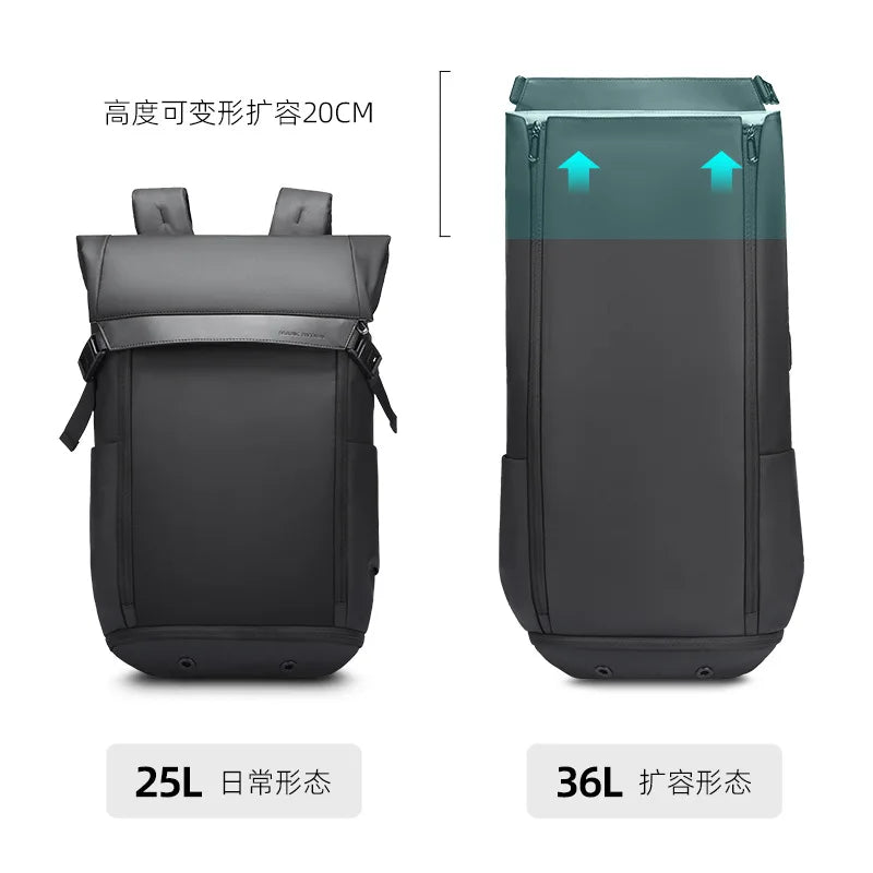 Mark Ryden Backpack Fashion Schoolbag for teenager Male 15.6 inch Laptop Backpacks Water Repellent Oxford Travel Bag USB Mochila