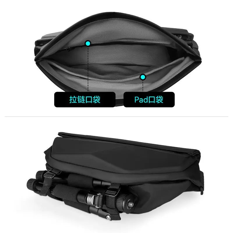 Mark Ryden Crossbody Bag Waterproof Tablet Computer Bag Mobile Phone Bag Cycling Functional Work Clothes Bag Fashion Men Chest