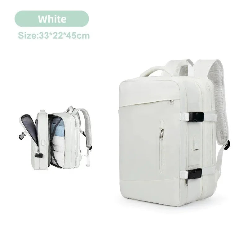 Men And Extendible Travel Backpack Unisex Laptop Bag Women Large Luggage Bags Students Business Trip USB Charge Mochila