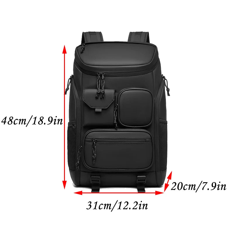 Men Backpack Large Capacity Modern Oxford Waterproof Travel Usb Charging Bag Casual Business Ride Bags for Female Hikking Pack