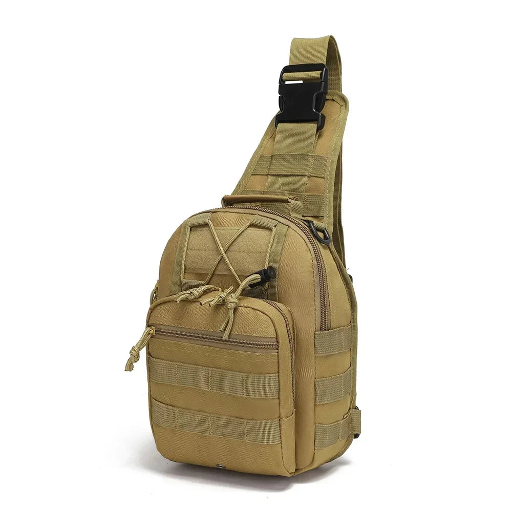 Men Cross body Sling Backpack Shoulder Chest Travel Outdoor Sports Climb Tactical Military Nylon Male Side Messenger Bag