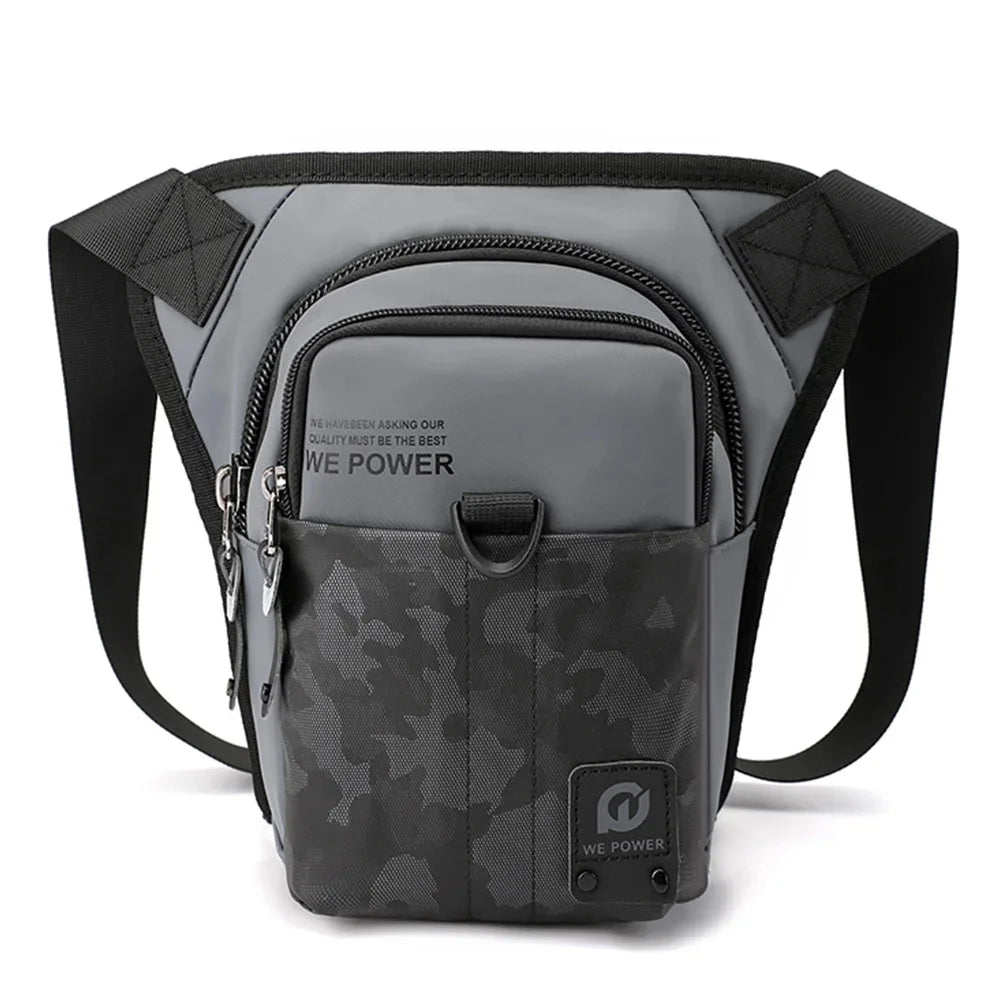 Men Fanny Waist Pack Drop Leg Bags Messenger Cross Body Waterproof Nylon Motorcycle Rider Male Bum Hip Belt Thigh Bag