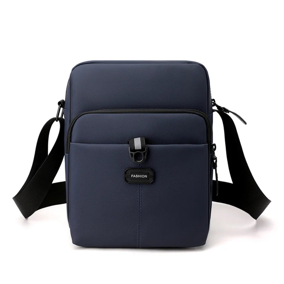 Men Nylon Handbags Messenger Bag Washed Tote Lightweight Waterproof Shoulder Bags Fashion Zipper Crossbody Bag