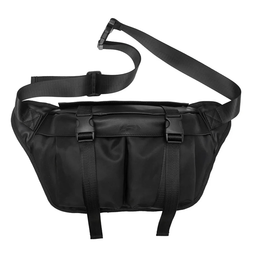 Men Nylon Waist Pack Belly Purse Waist Bag For Men Zipper Pocket Fashion Travel Sling Bags Crossbody Bag
