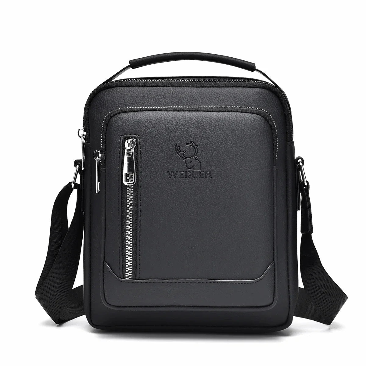 Men One Shoulder Cross body Bag Fashion Simple Casual Retro PU Leather Male Sling Messenger Bags