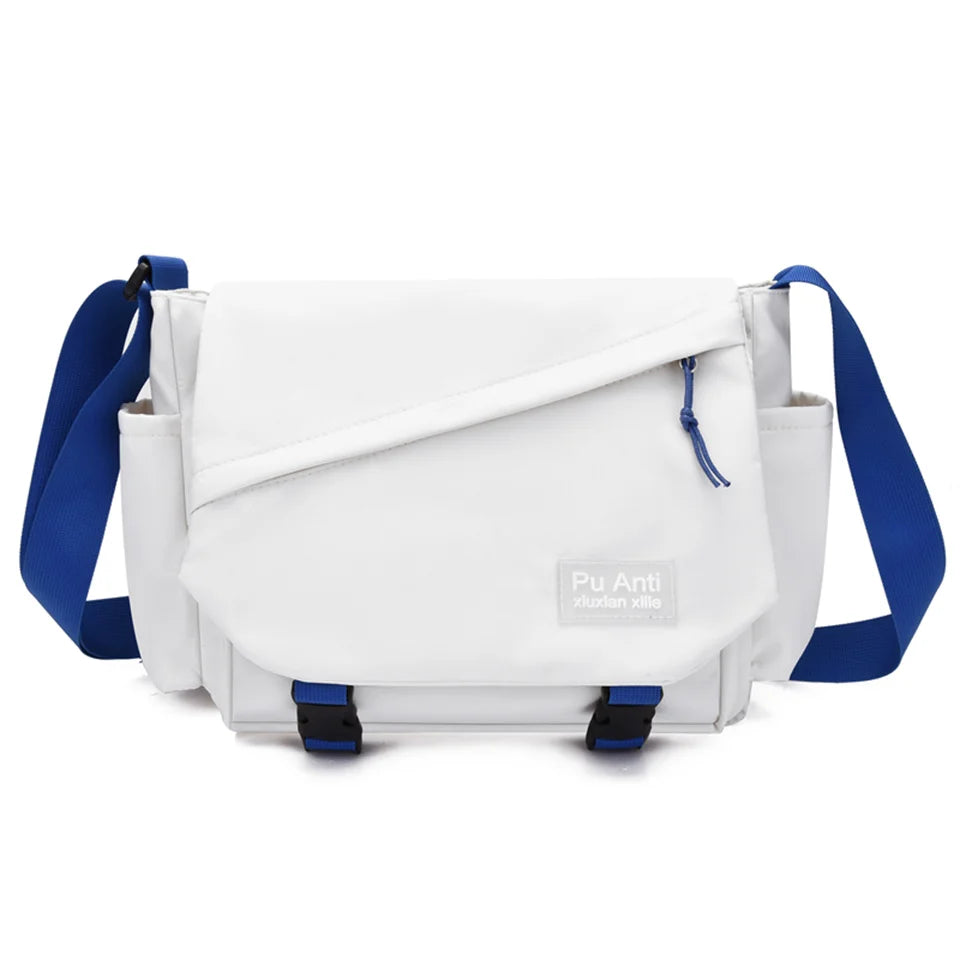Men Oxford Crossbody Bags Travel Casual Top-handle Messenger Bag Outdoor Handbag Travel School Retro Zipper Shoulder Bag