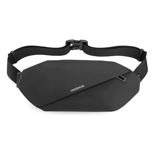 Men Waist Fanny Pack Purse Running Sports Reflective Travel Waterproof Nylon Male Sling Cross body Bum Hip Belt Chest Bag