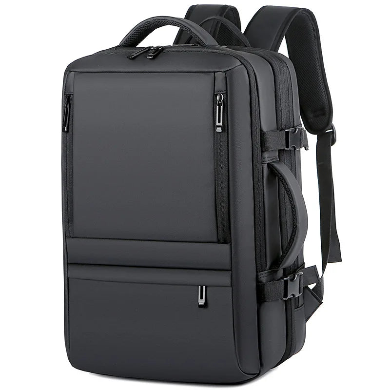Men's Extensible Business Travel Backpack Multi-functional USB Charging Large-capacity Waterproof Backpack 17 Inch Laptop Bag