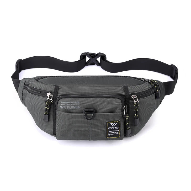 Men's Fashion Chest Pack Waterproof Nylon Man Leisure Shoulder Bags Designer Male Travel Fashion Crossbody Bags Light Waist Pack