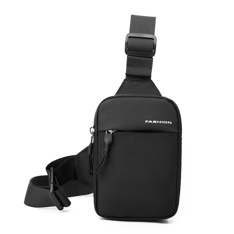 Men's High Quality Waterproof Nylon Chest Pack Fashion Simplicity Waist Packs Men Mini Mobile Phone Bag Small Crossbody Bags