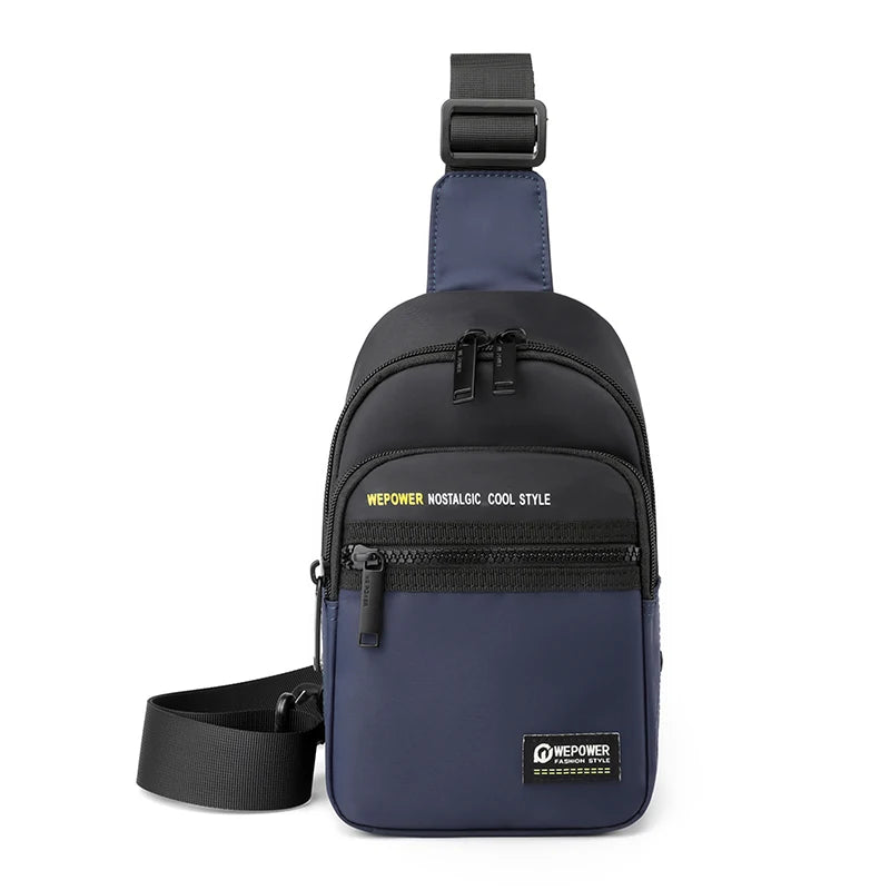 Men's Leisure Outdoor Sport Chest Pack Waterproof Nylon Male Versatile Light Crossbody Bags Man Designer Fashion Shoulder Bags