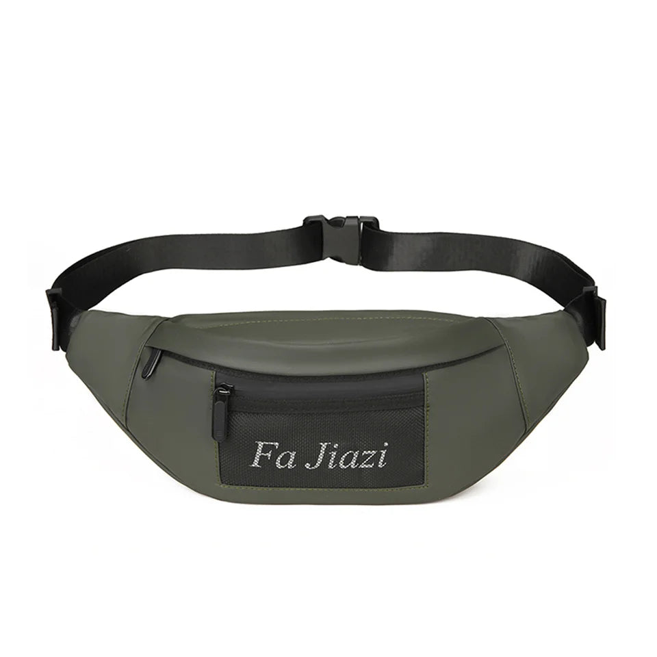Men's nylon waist bag Fanny Pack belt waist bag laser chest phone bag sling bag multi-function sports and leisure