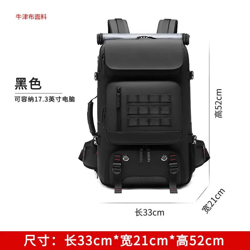 Men travel backpack 50L hiking trekking backpack waterproof 17 inch Laptop Backpack Business Backpack with Separate Shoe Bag