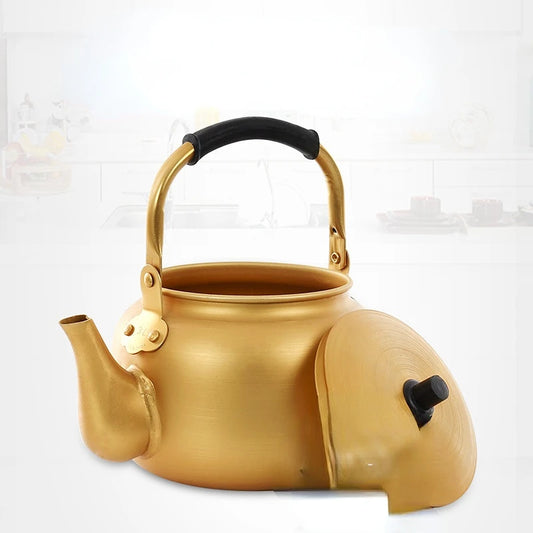 Metal Kettle Portable Whistle Teapots To Boil Water Piggy Kettle Retro Induction Cooker Eletrica Utensils for Kitchen