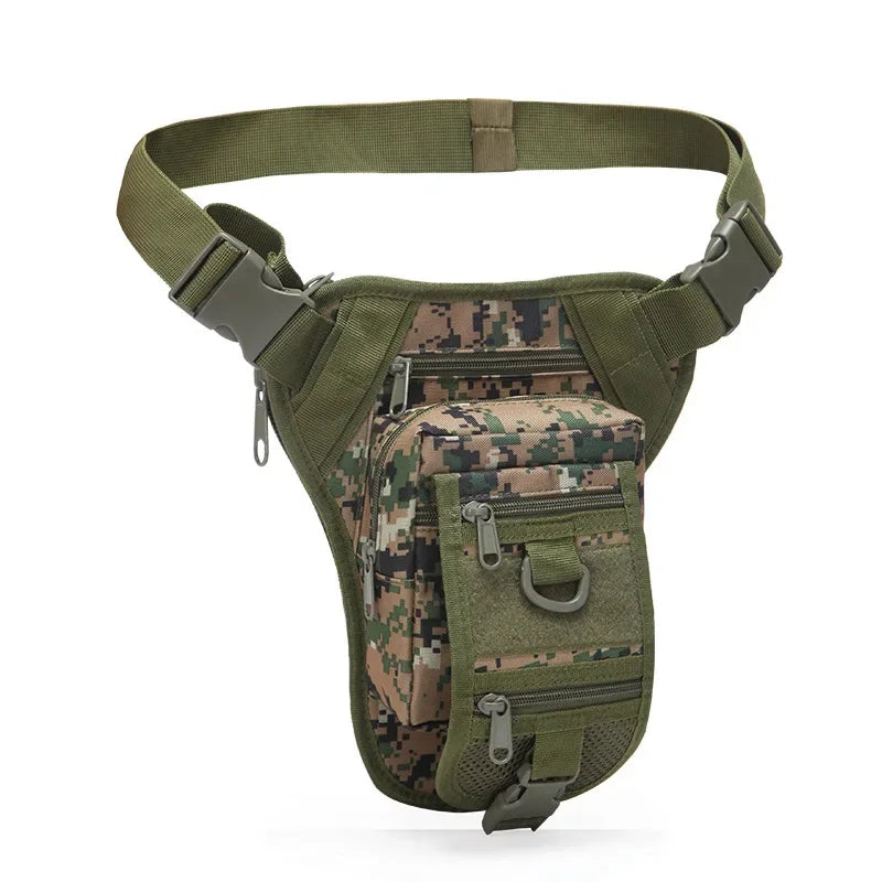Military Fanny Waist Pack Bags Motorcycle Riding Pouch High Quality Multi-Pockets Men Nylon Camouflage Hip Bum Belt Bag