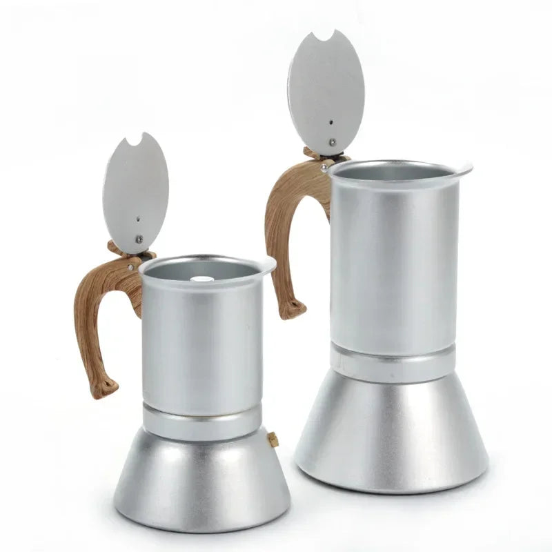 Moka Pot Scandinavian Espresso Home Moka Pot Food Grade Aluminum Coffee Machine Cover Bottom Coffee Pot Induction Heating