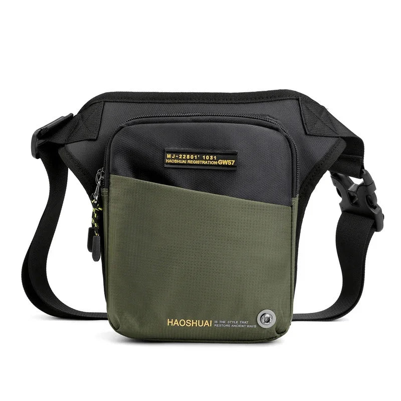 Motorcycle Rider Drop Leg Bag Waist for Men Travel Assault Male Nylon Belt Messenger Cross Body Fanny Pack Hip Thigh Bags