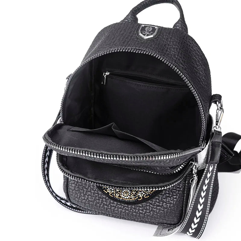 Multi Functional High Capacity Backpack With Fashionable Crown And Diamond Design Backpacks With Luxurious Women Travel Mochilas