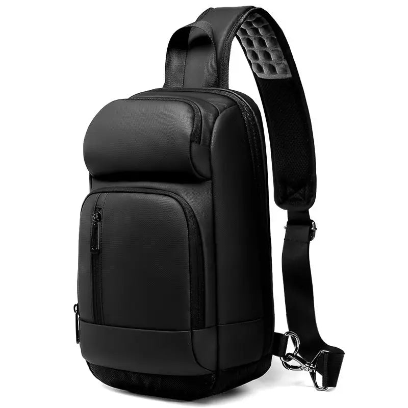 Multifunction Large Capacity Men's Chest Bag Waterproof Male Crossbody Sling Pack Travel Shoulder Bag With USB Charging Bolsas