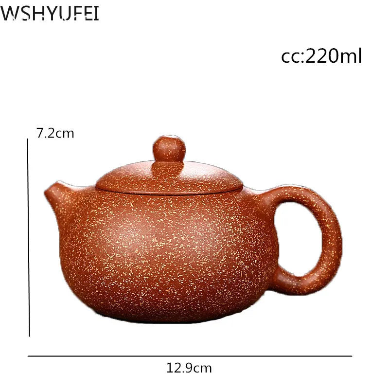 NLSLASI Chinese authentic Yixing teapot famous handmade teapot Xishi Teapots Purple mud custom gifts 188 ball holes 220ml