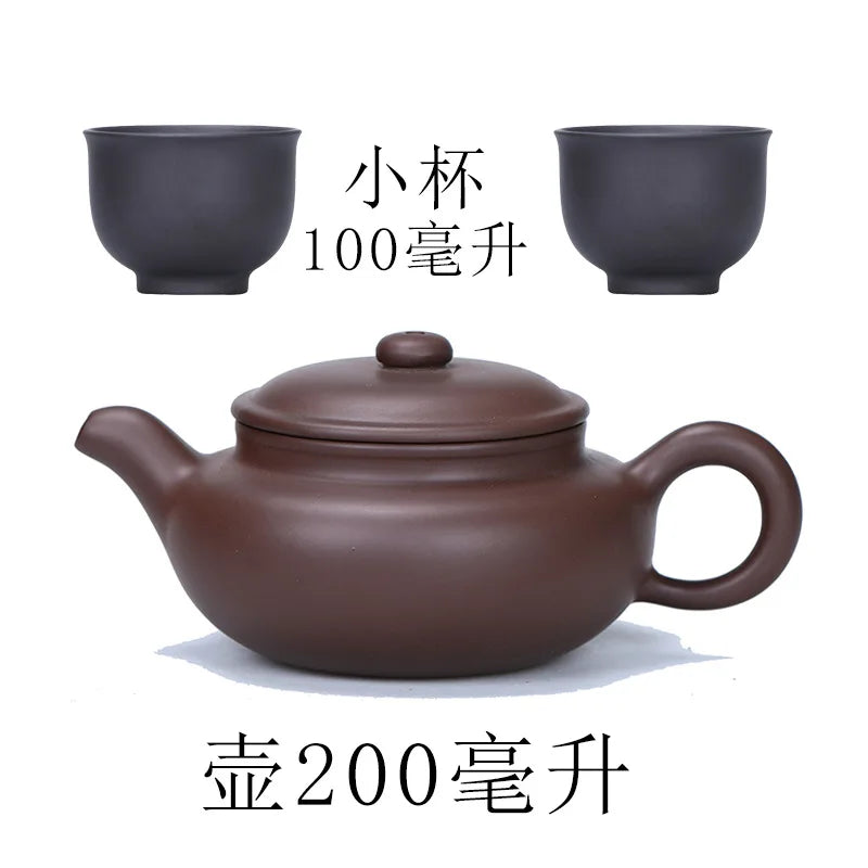 New Arrival Purple Clay Teapot Yixing Porcelain Kung Fu Tea Pot Set Teapots Chinese Handmade Zisha Ceramic Sets Kettle