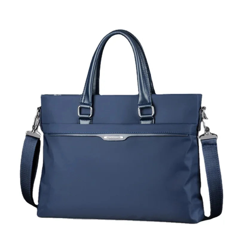 New Business Men's Executive Briefcase Fashion Zipper Handbag Office Man Laptop Large Capacity Male Shoulder Messenger Bag