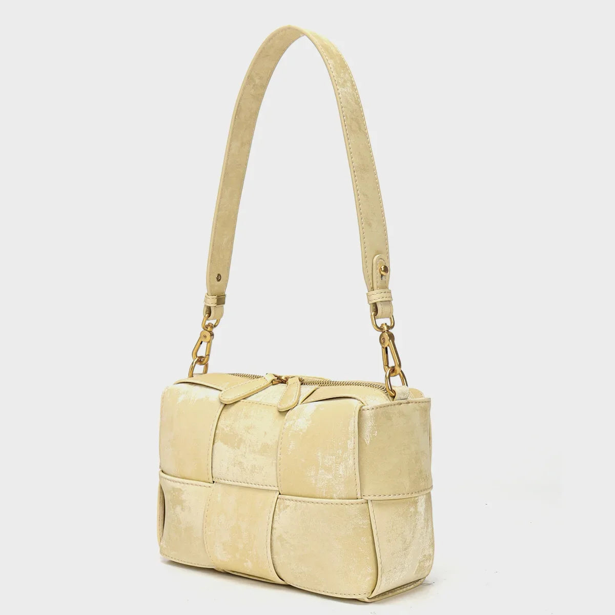 New Chinese Style Bucket Bag, National Style Portable Woven Bag, Shoulder Bags, Leather Crossbody Bags Designer Bags Luxury
