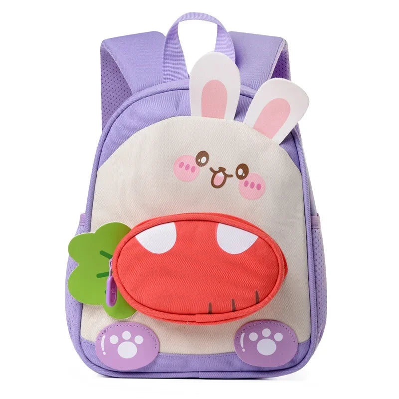New Design School Bag Lightweight Preschool Backpacks, Waterproof Orthopedic Bookbags Cartoon Rabbit Dinosaur Backpack
