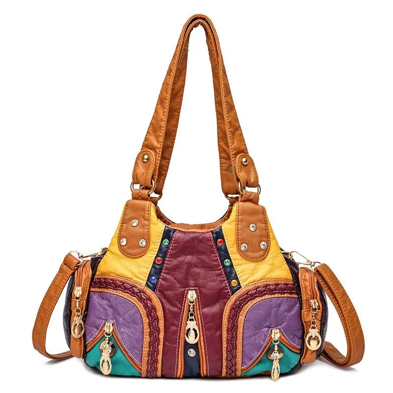 New Fashion PU Leather Women Handbag Designer Soft Large Capacity Messenger Tote Bag High Quality Female Shoulder Bag Female Sac