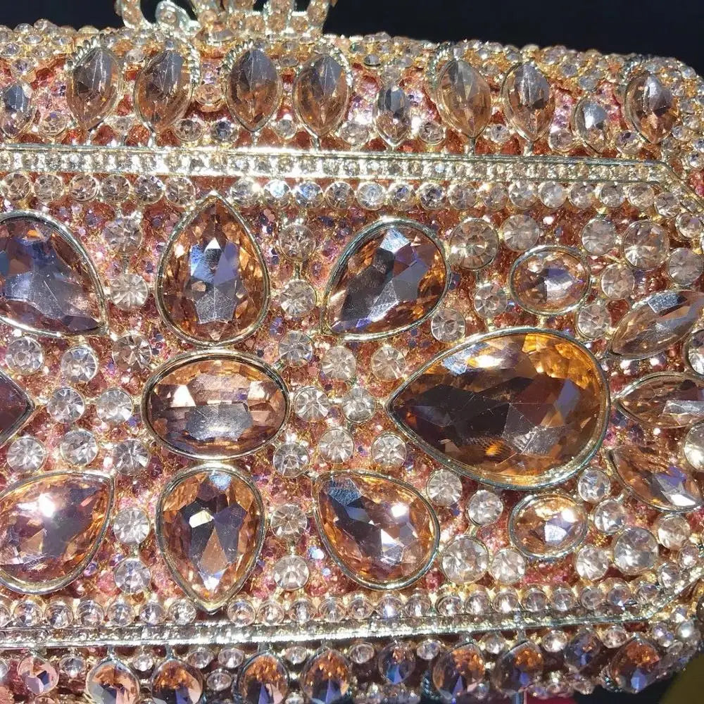 New Fashion Rhinestone clutch Bag Metallic Diamond Bridal Party Female purse Clutches bags Women Evening Bags for Wedding wallet