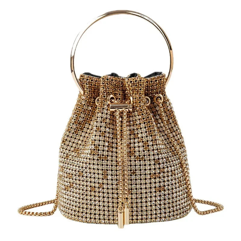 New Gradient Color Bucket Diamond Women's Bag New Bag Gift Handbag Crossbody Bags Womens Bag Luxury Bags